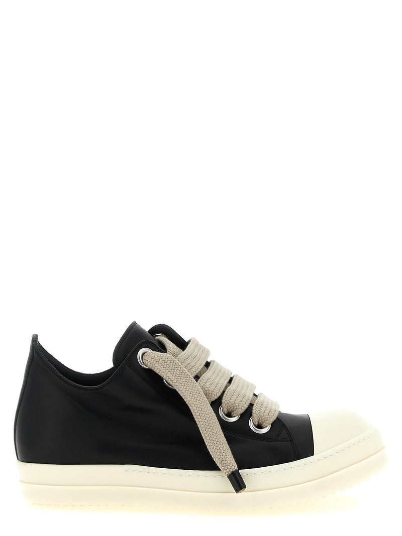 Rick Owens Bicolor Calfskin Low Top Sneakers