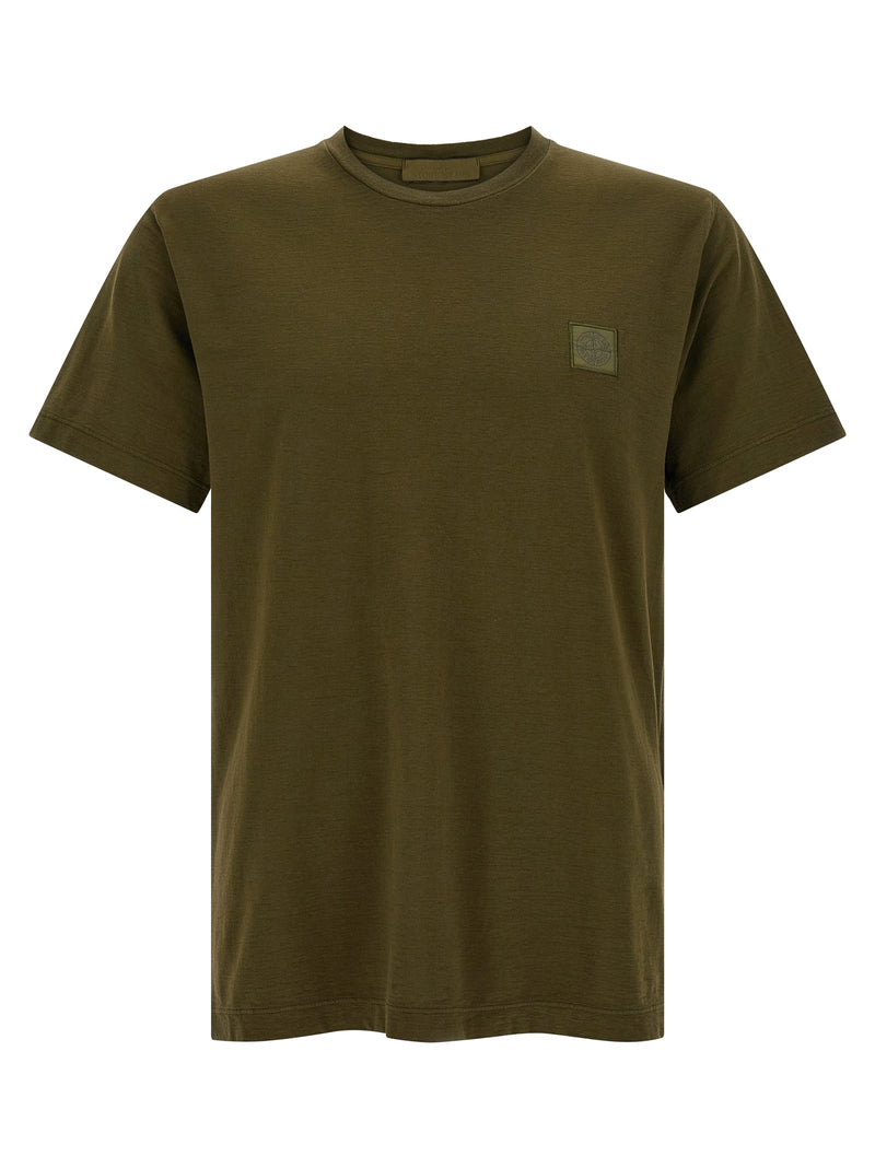 Stone Island Bicolor Cotton T-Shirt