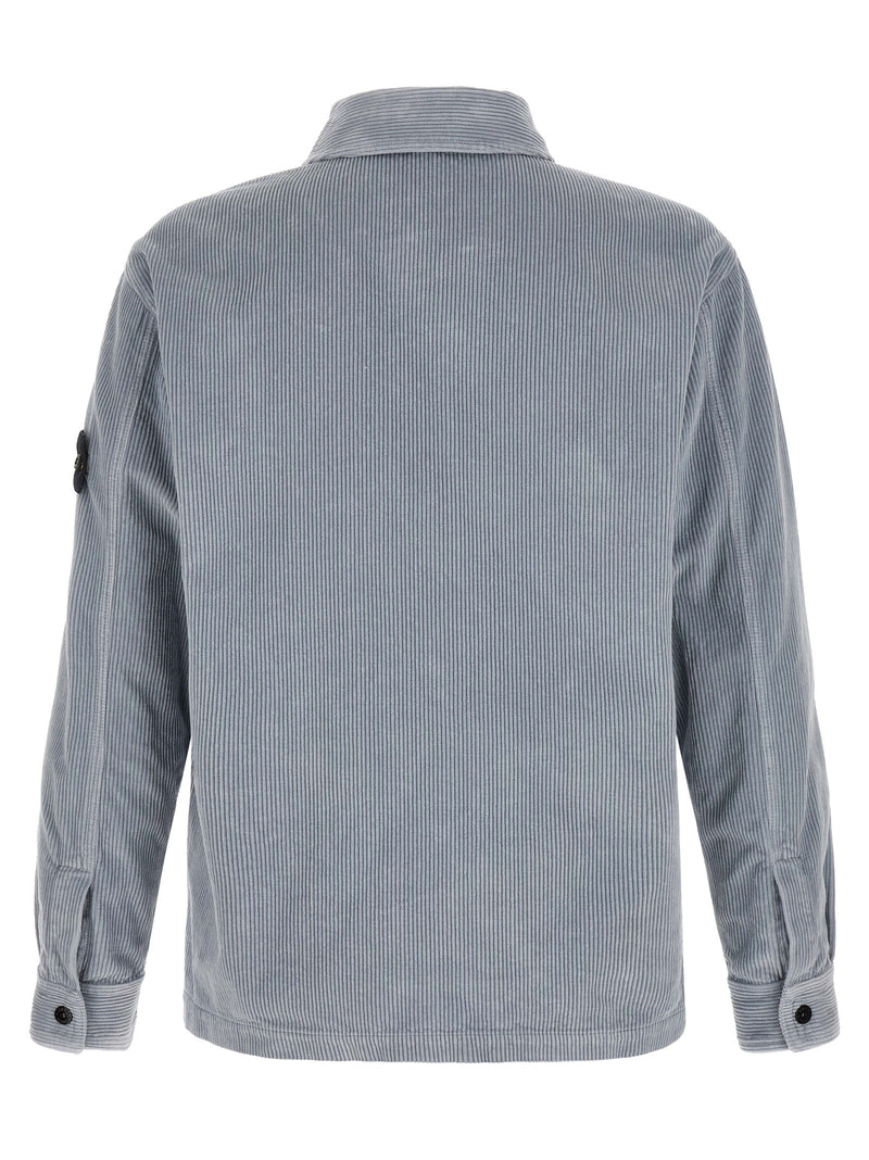 Stone Island Gray Cotton Blouse