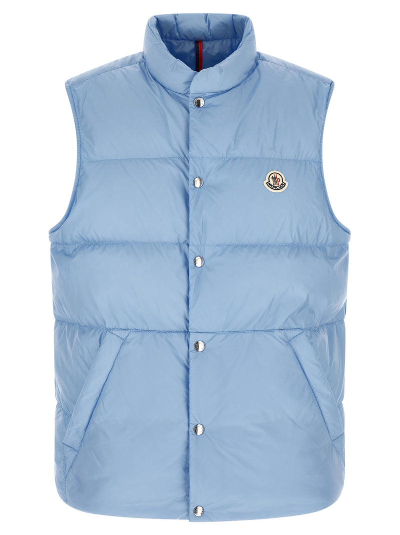 Moncler Blue Polyamide Sleeveless Jacket