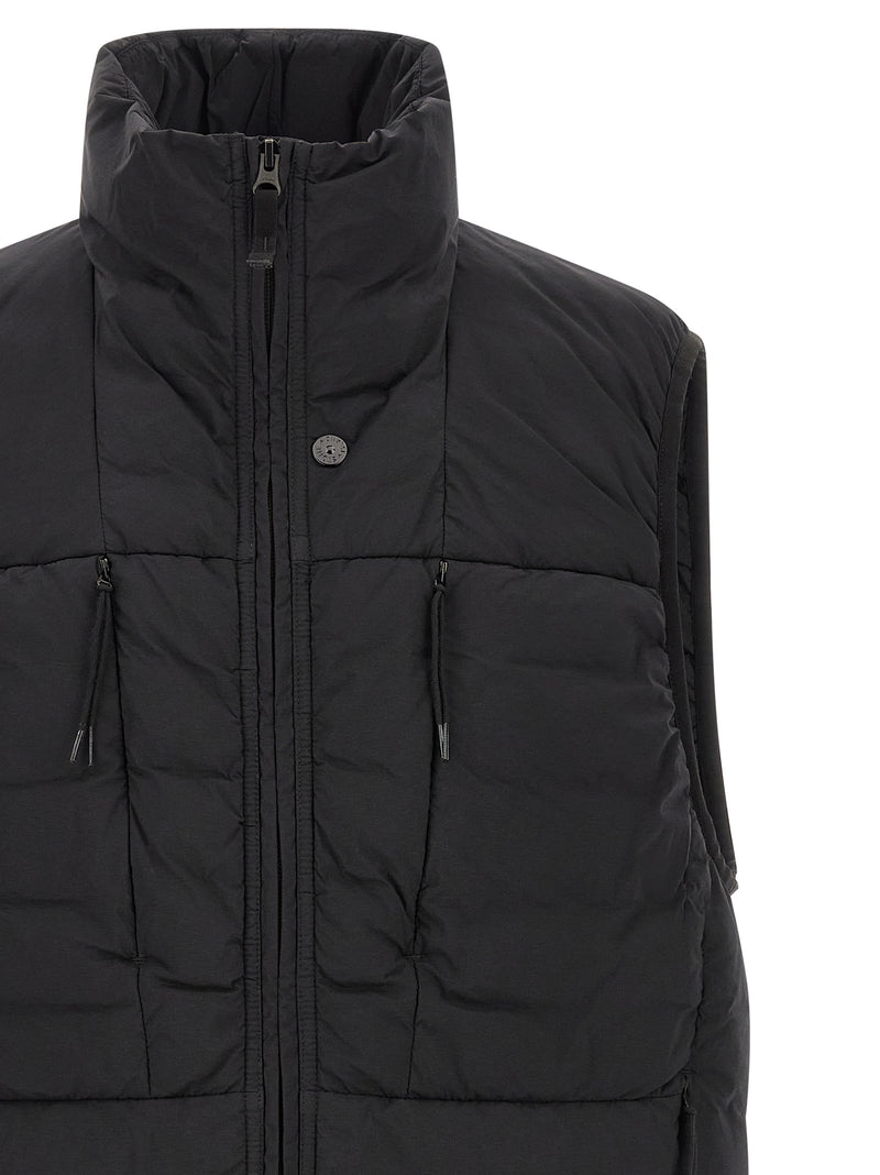 Stone Island Black Polyamide Sleeveless Jacket