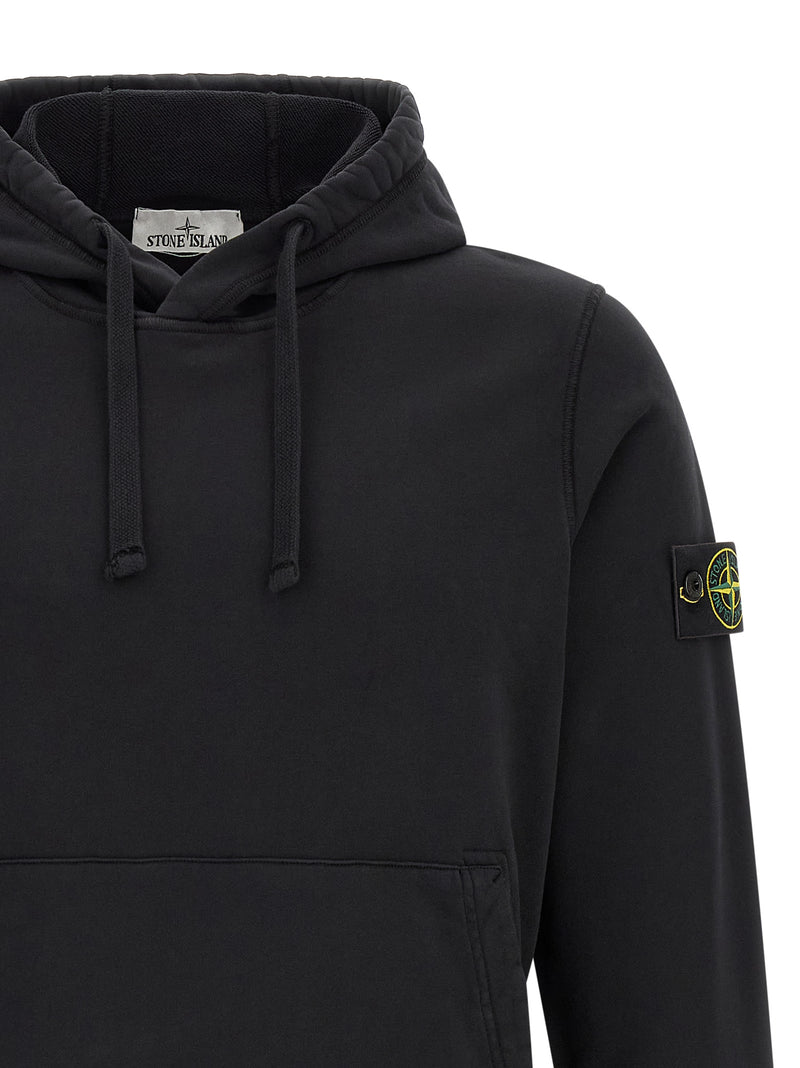 Stone Island Black Cotton Sweatshirt