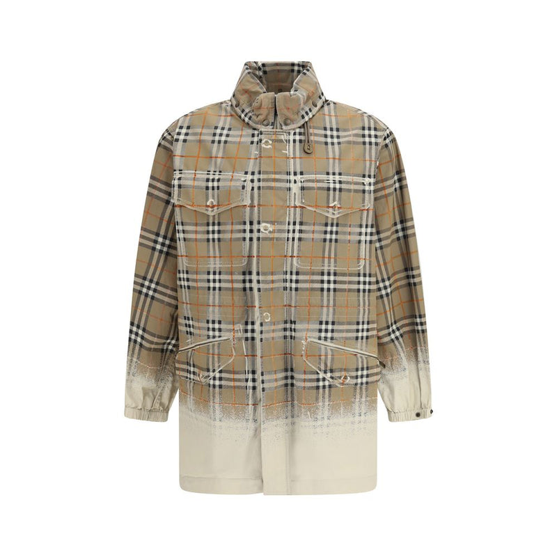 Burberry Beige Cotton Parka
