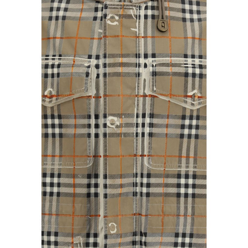Burberry Beige Cotton Parka