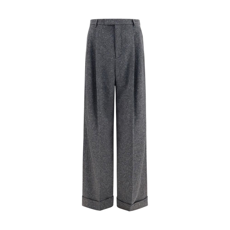 Valentino Garavani Gray Wool Oves Aries Pants