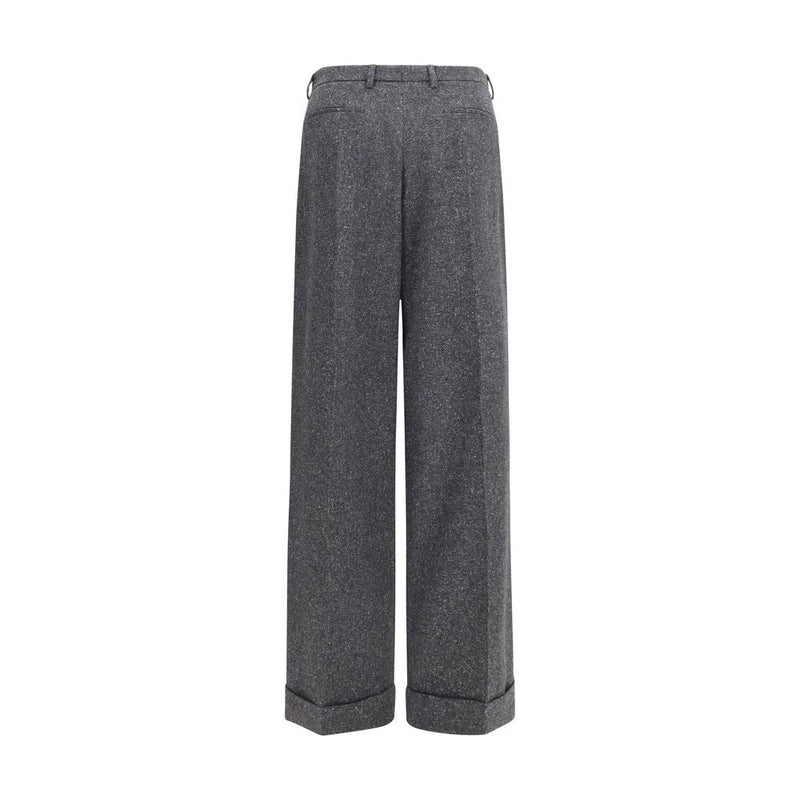 Valentino Garavani Gray Wool Oves Aries Pants