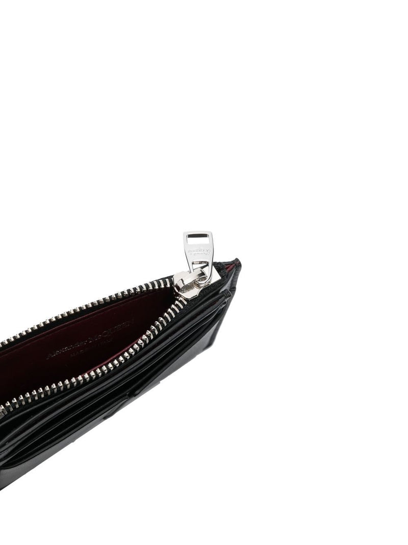 Alexander McQueen logo print cardholder | Urbalenti™ NYC