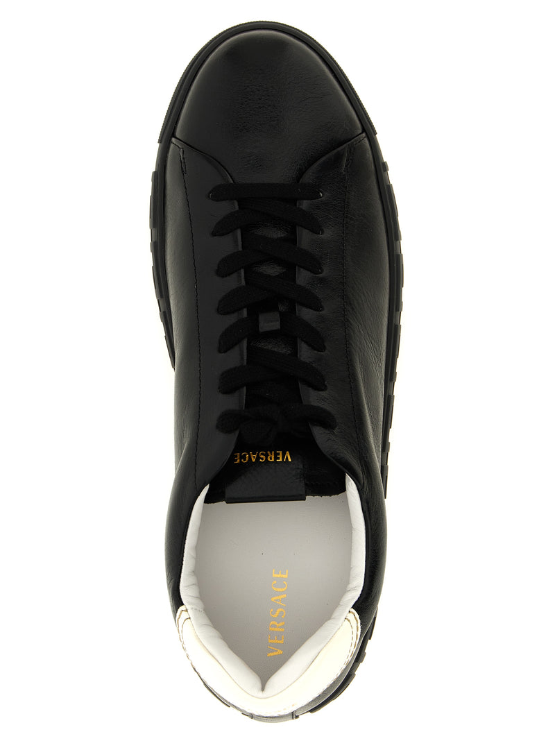 Versace Bicolor Calfskin Low Top Sneakers