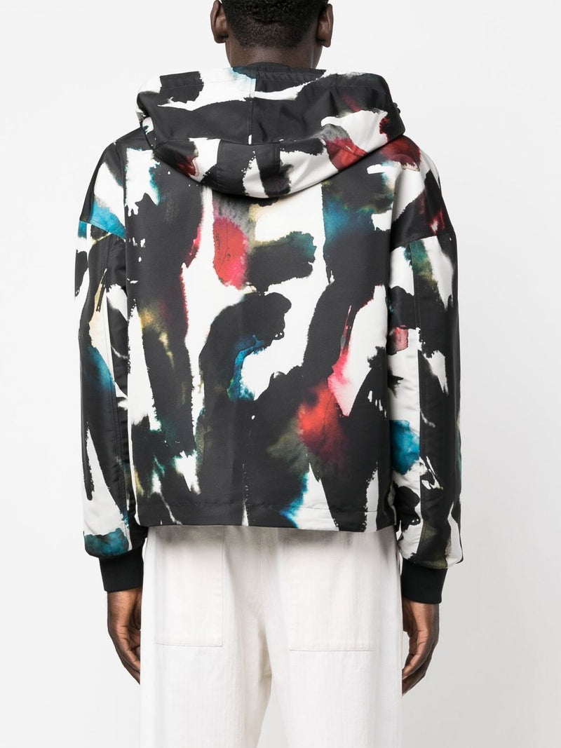 Alexander McQueen Graffiti-print Hooded Windbreaker | Urbalenti | Urbale... | Urbalenti™ NYC