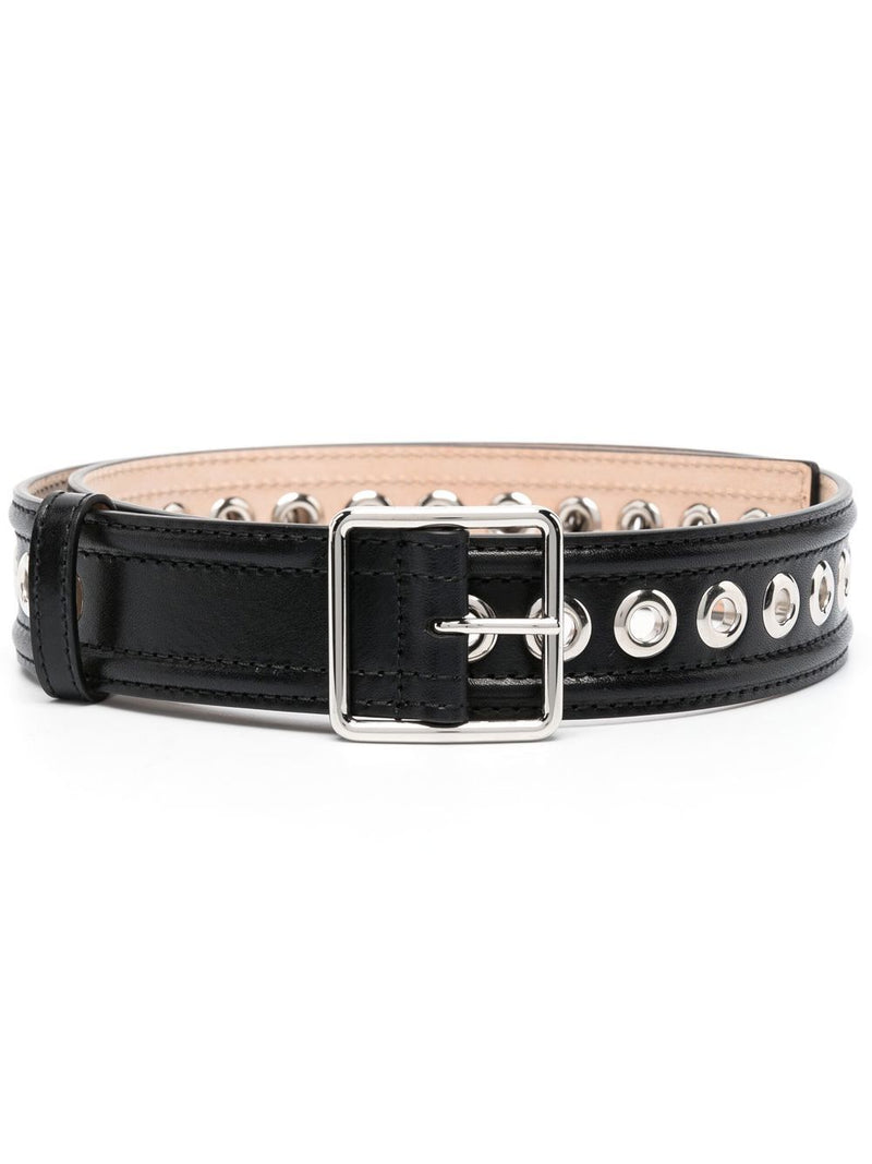 Alexander McQueen Alexander McQueen eyelet-detail leather belt