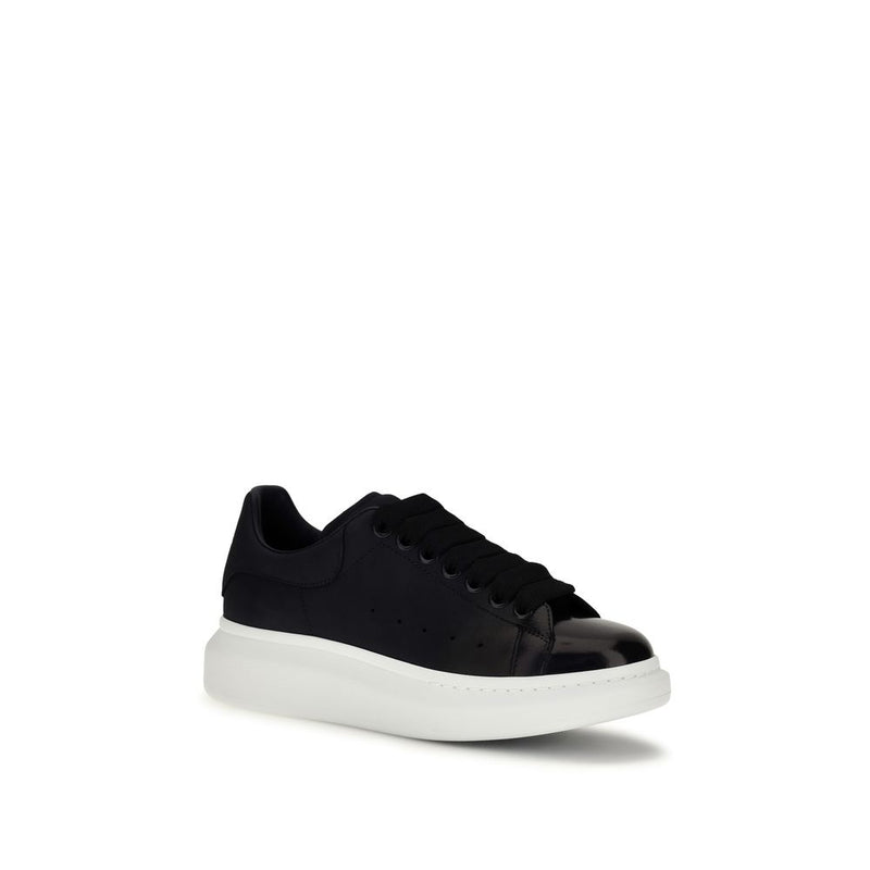 Alexander McQueen Blue Calf Leather Bos Taurus Chunky Sneakers
