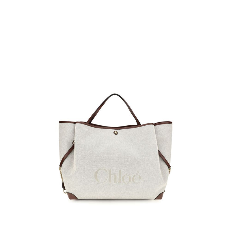 Chloé Beige Cotton Shoulder Bag