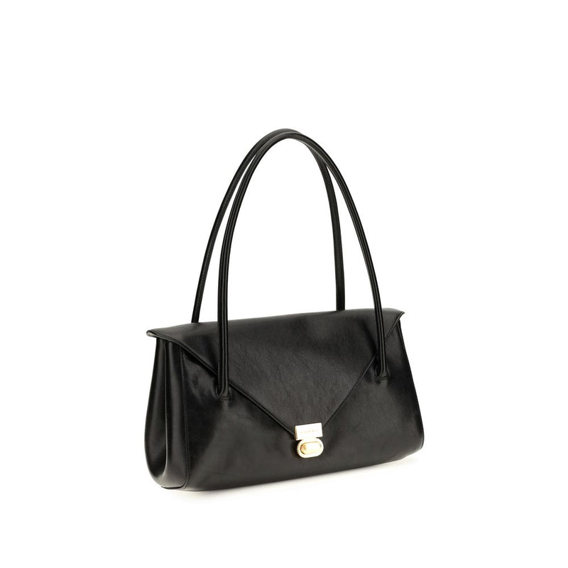 Marni Black Calf Leather Bos Taurus Shoulder Bag