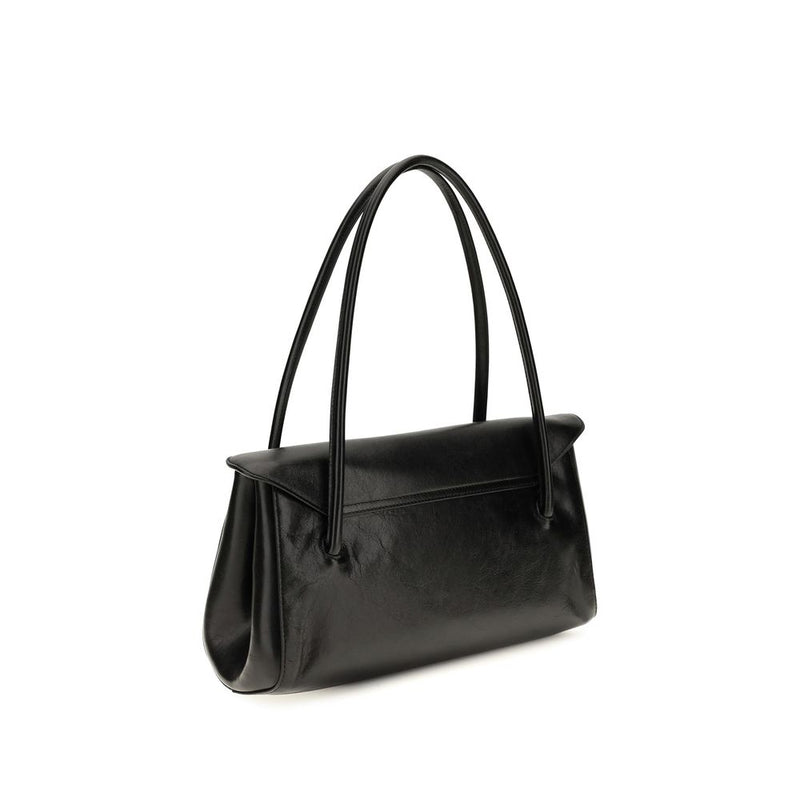 Marni Black Calf Leather Bos Taurus Shoulder Bag