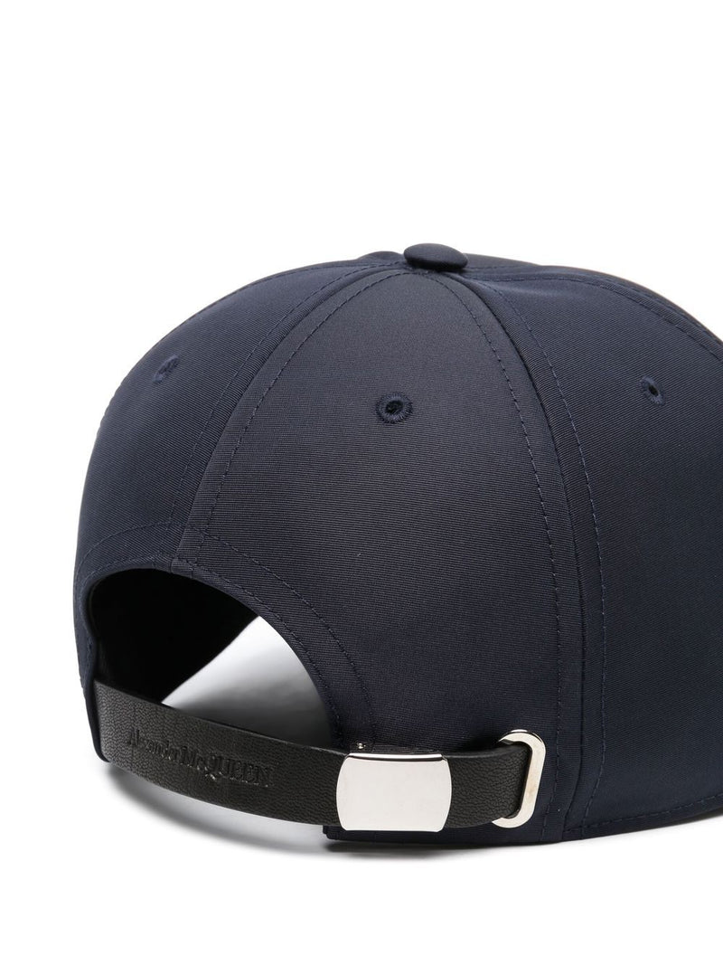 Alexander McQueen Logo baseball cap - Navy Blue Cotton | Urbalenti | Urb... | Urbalenti™ NYC