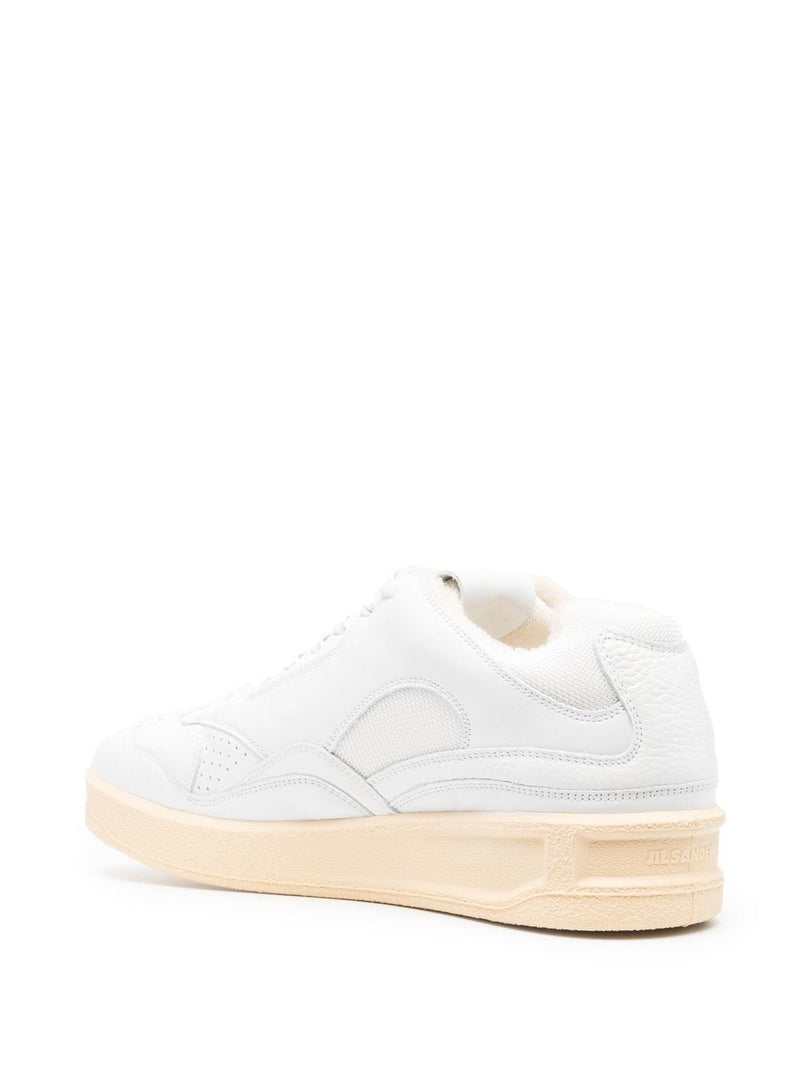 Jil Sander panelled low-top leather sneakers - 39 | Urbalenti | Urbalent... | Urbalenti™ NYC