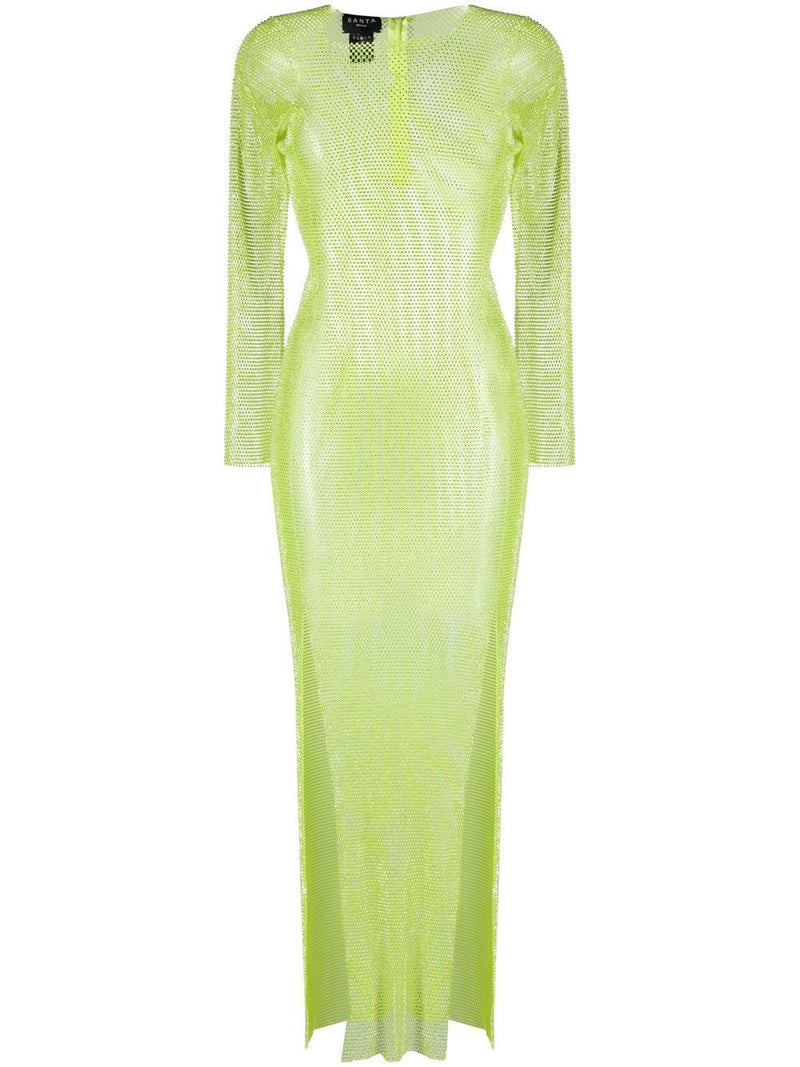 Santa Brand Santa Brand Rhinestones embellished long dress