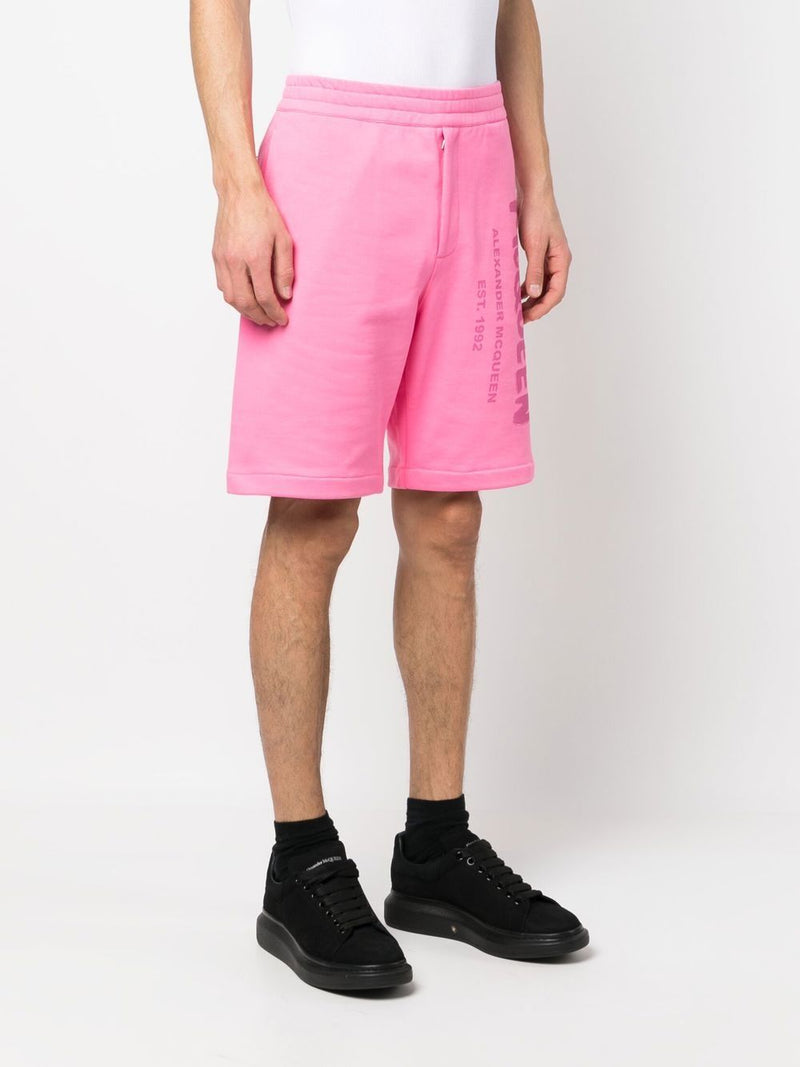 Alexander McQueen Graffiti-print Track Shorts | Urbalenti™ NYC