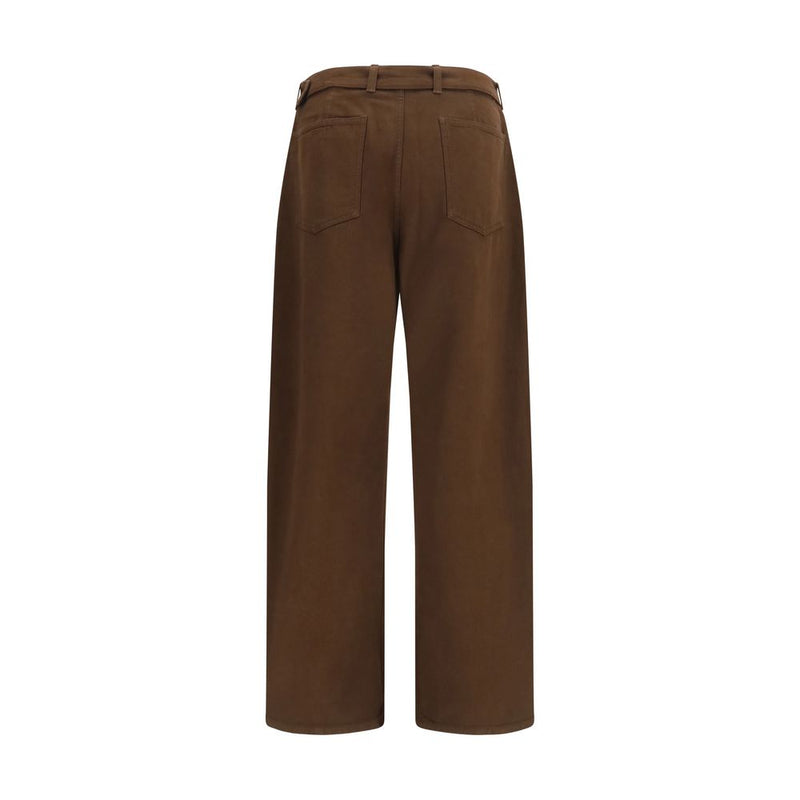 Lemaire Brown Cotton Casual Pants