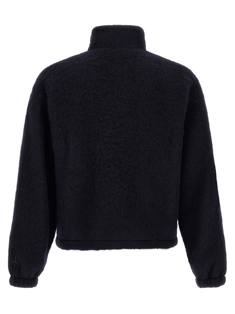 Jil Sander Blue Wool Sweatshirt