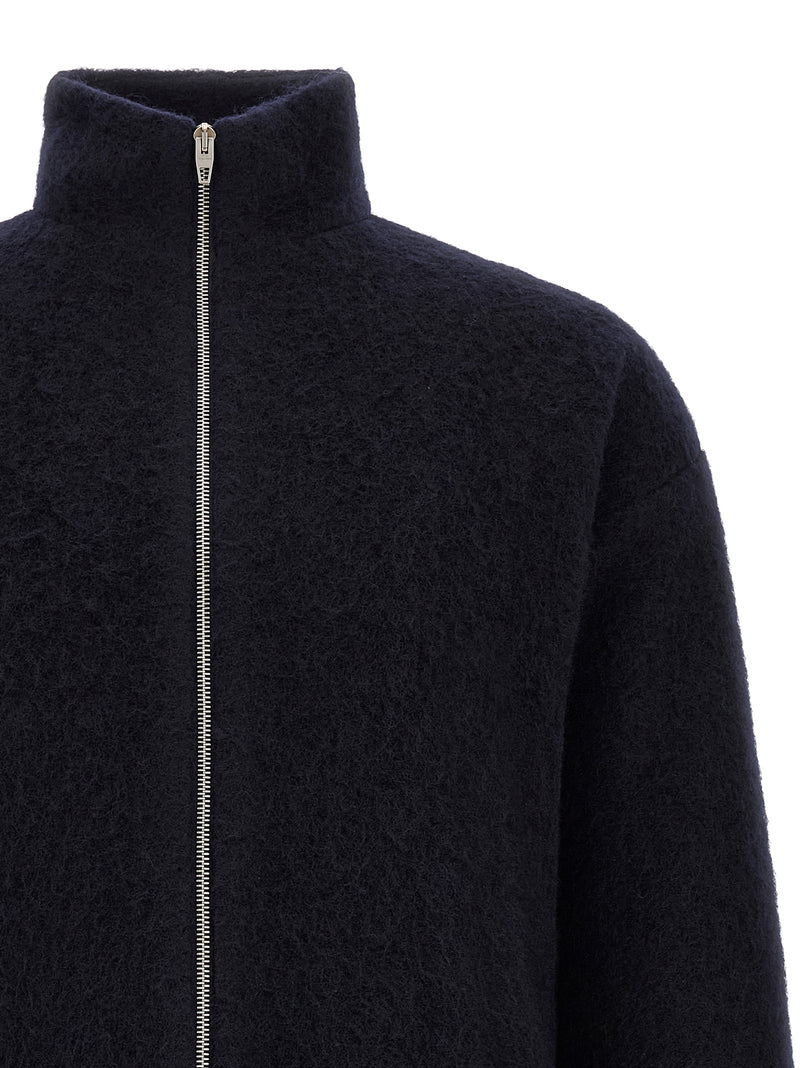 Jil Sander Blue Wool Sweatshirt