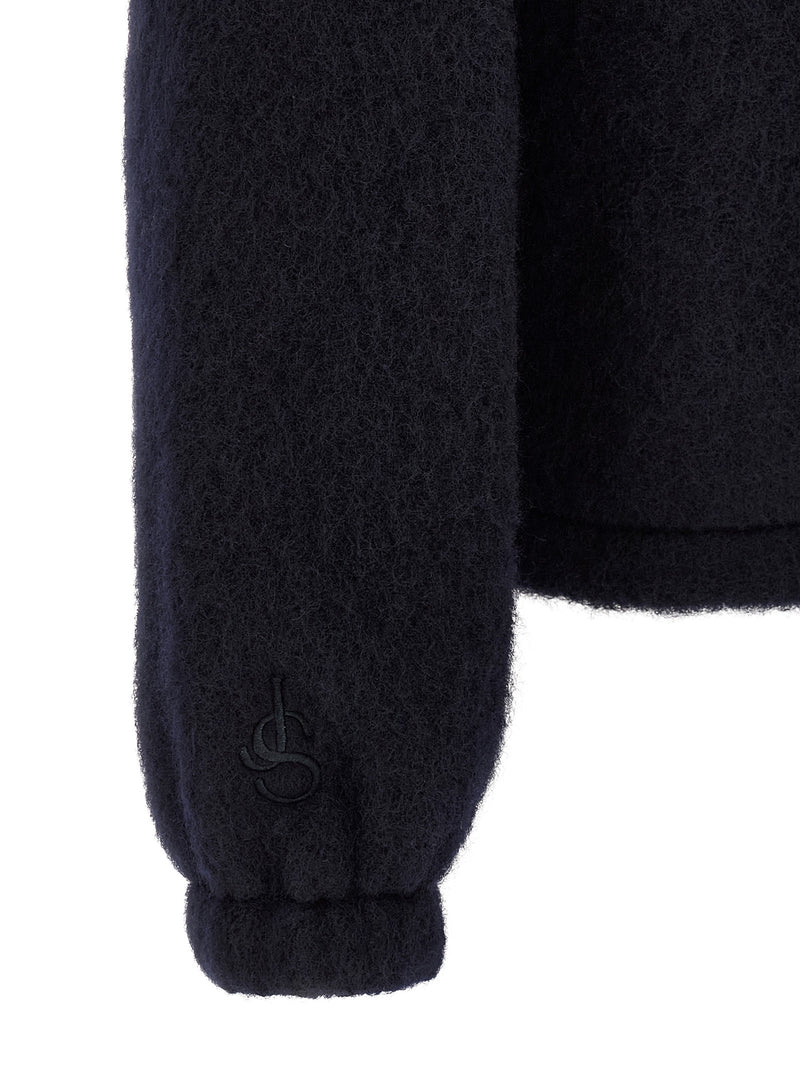 Jil Sander Blue Wool Sweatshirt