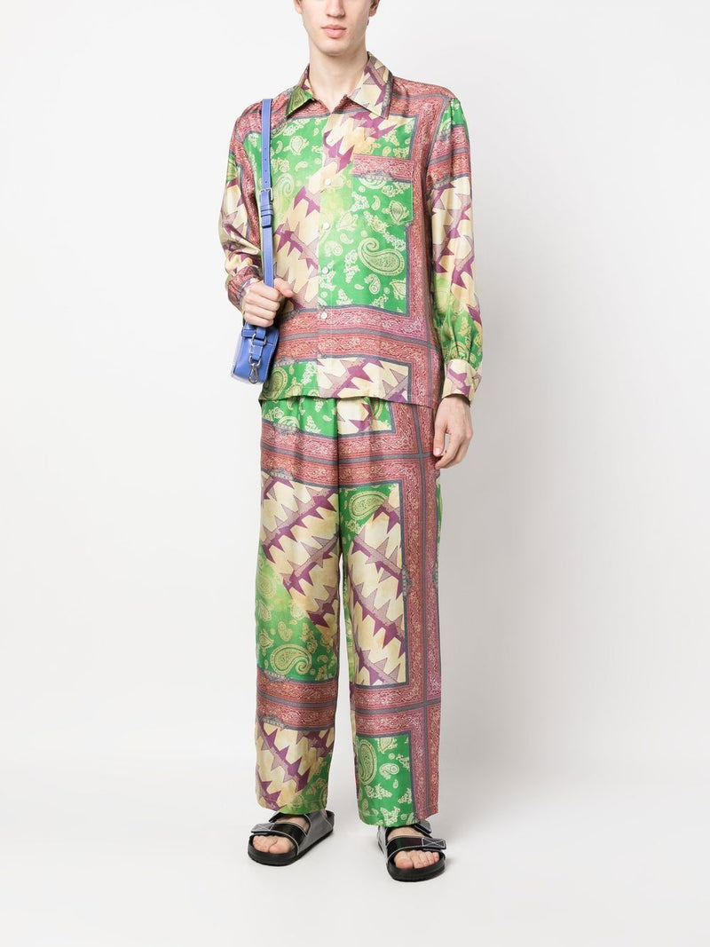 Aries Aries Printed silk trousers