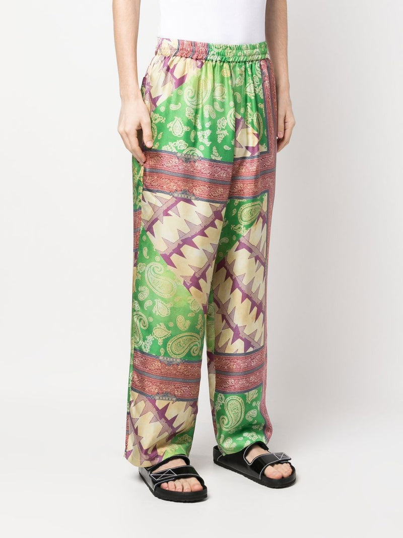 Aries Aries Printed silk trousers