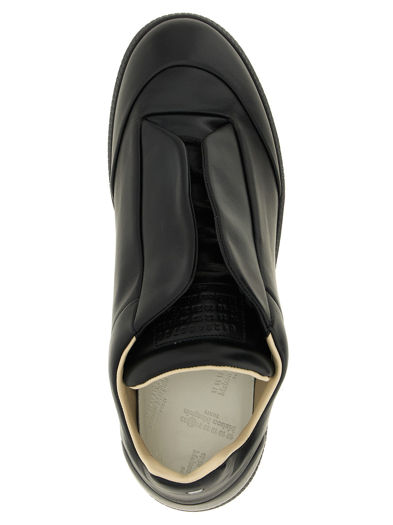 Maison Margiela Black Calfskin Low Top Sneakers