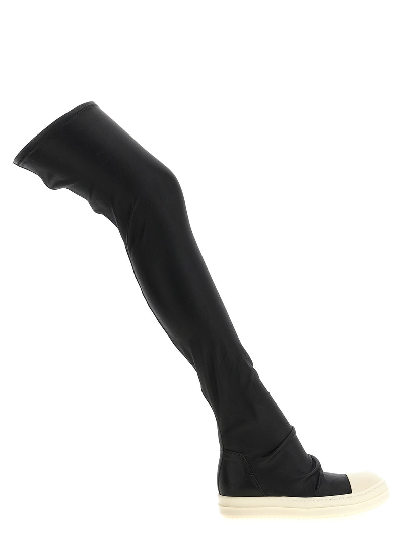 Rick Owens Black Lamb Leather Over The Knee