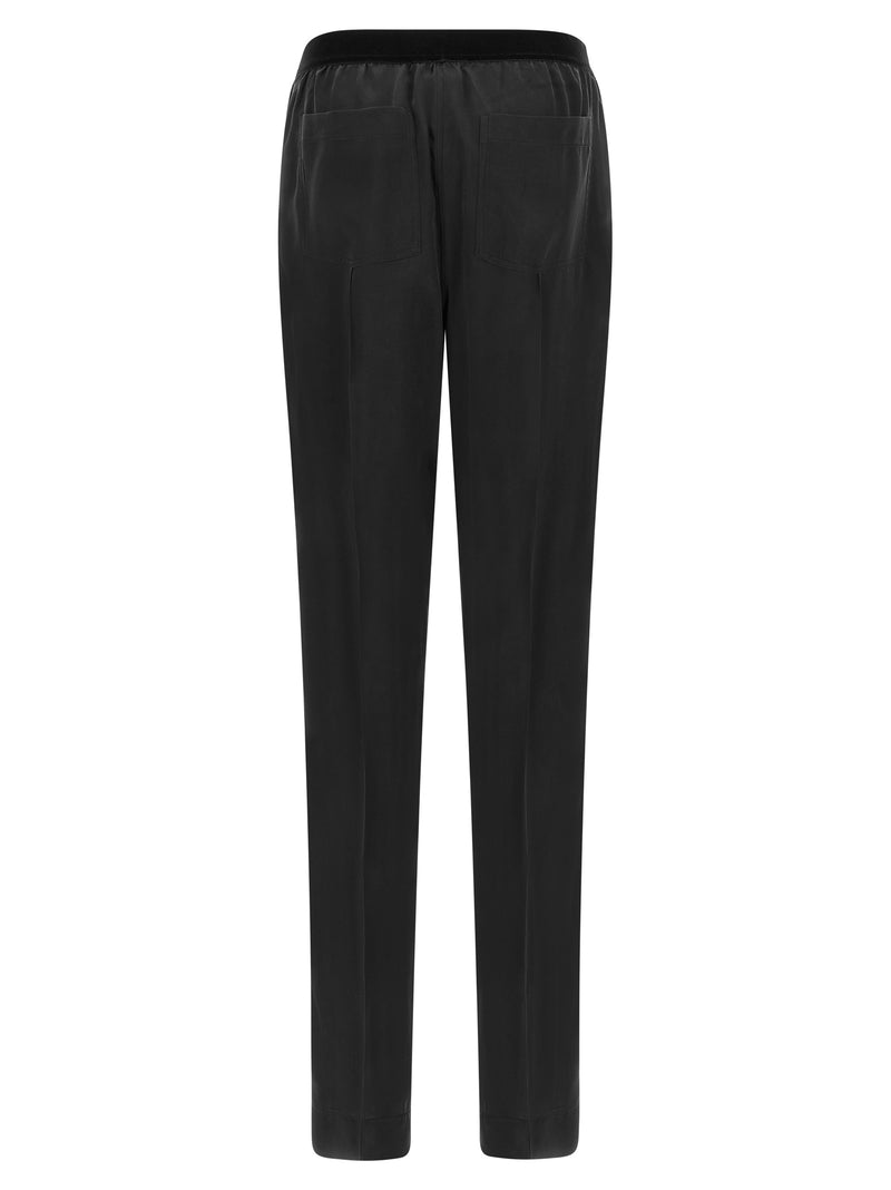 Tom Ford Black Silk Bottoms Sleepwear