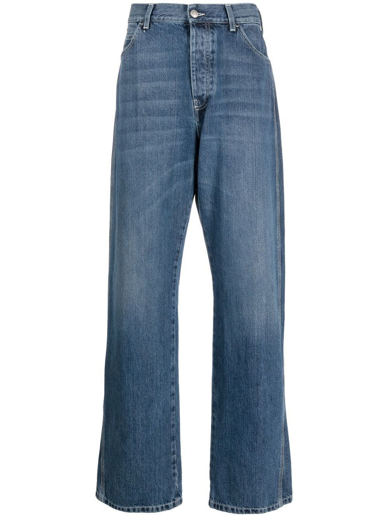 Alexander McQueen wide-leg panelled jeans | Urbalenti™ NYC