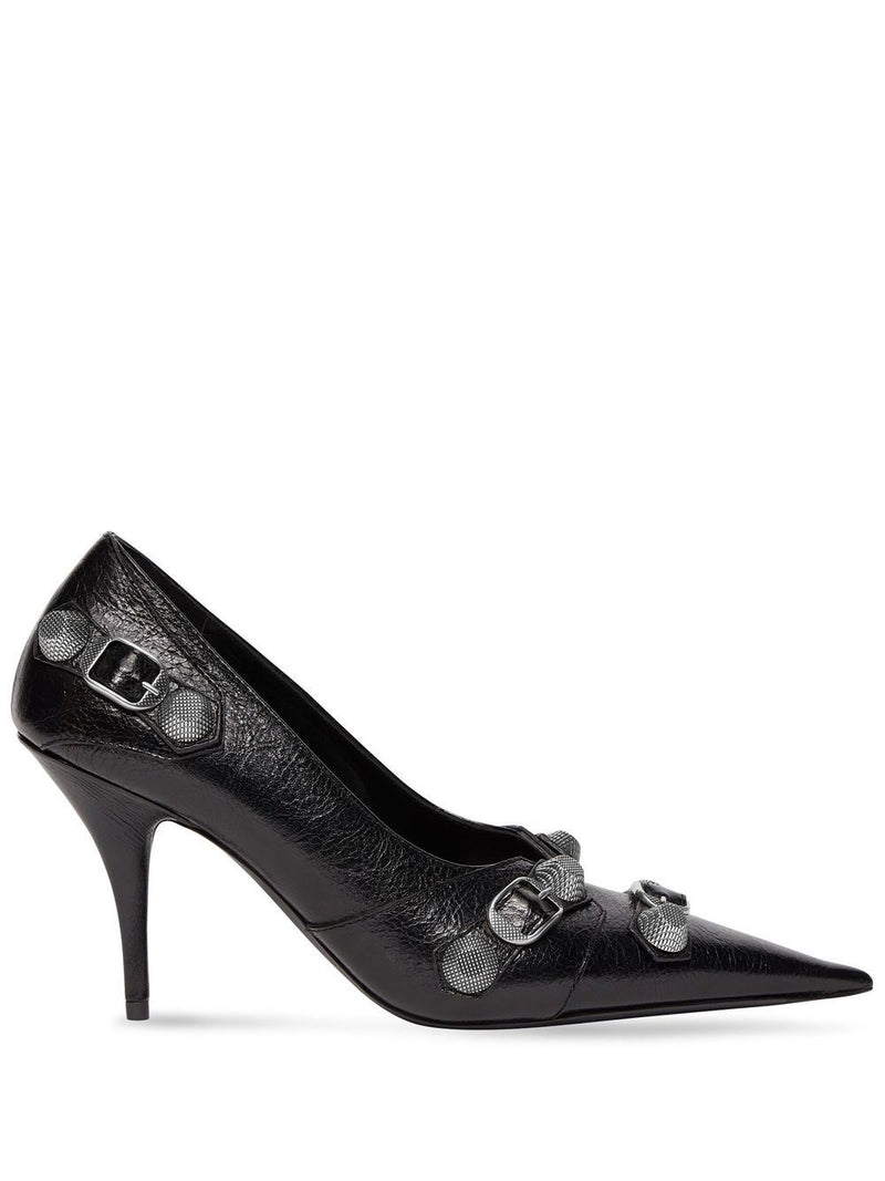 Balenciaga Cagole 90MM cracked heel pumps | Urbalenti™ NYC