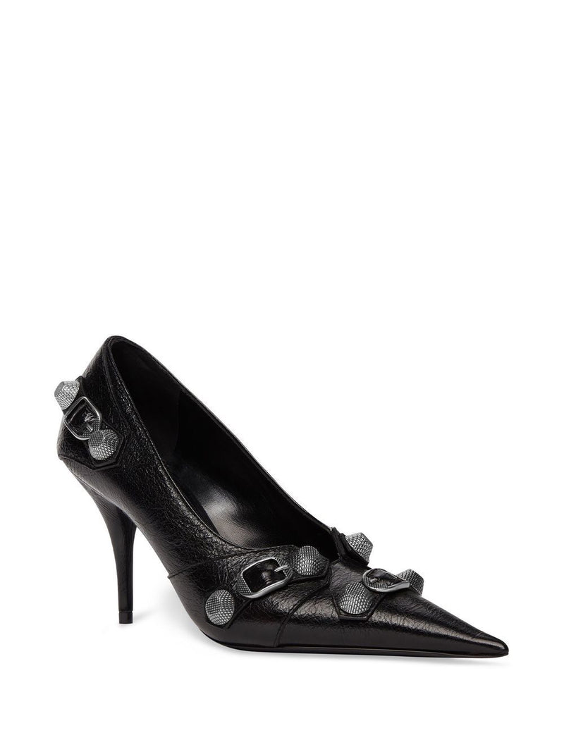 Balenciaga Cagole 90MM cracked heel pumps | Urbalenti™ NYC