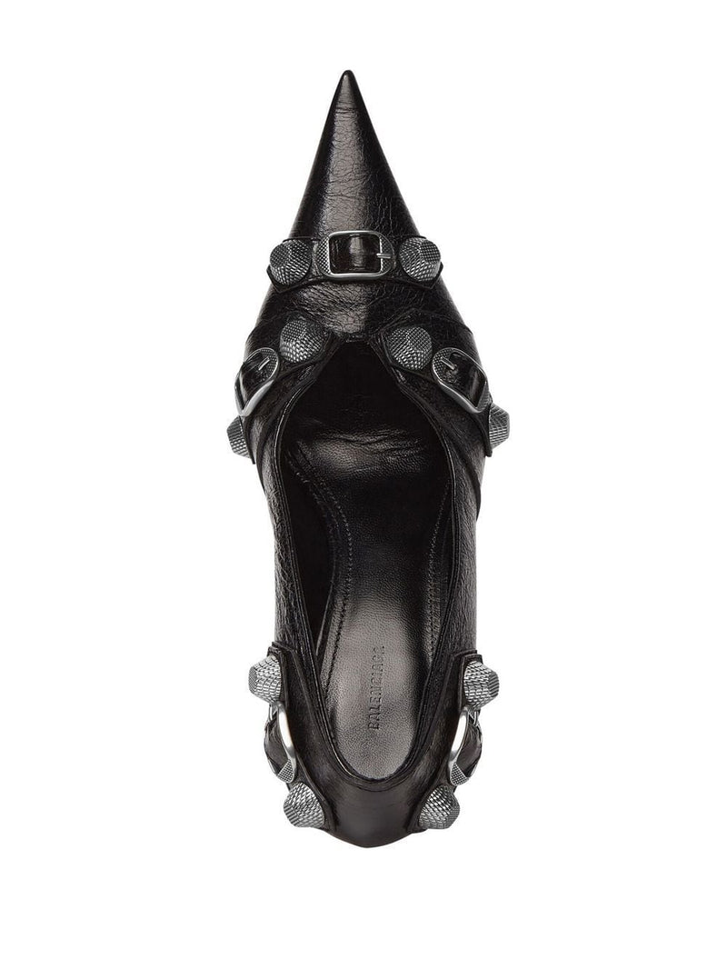 Balenciaga Cagole 90MM cracked heel pumps | Urbalenti™ NYC