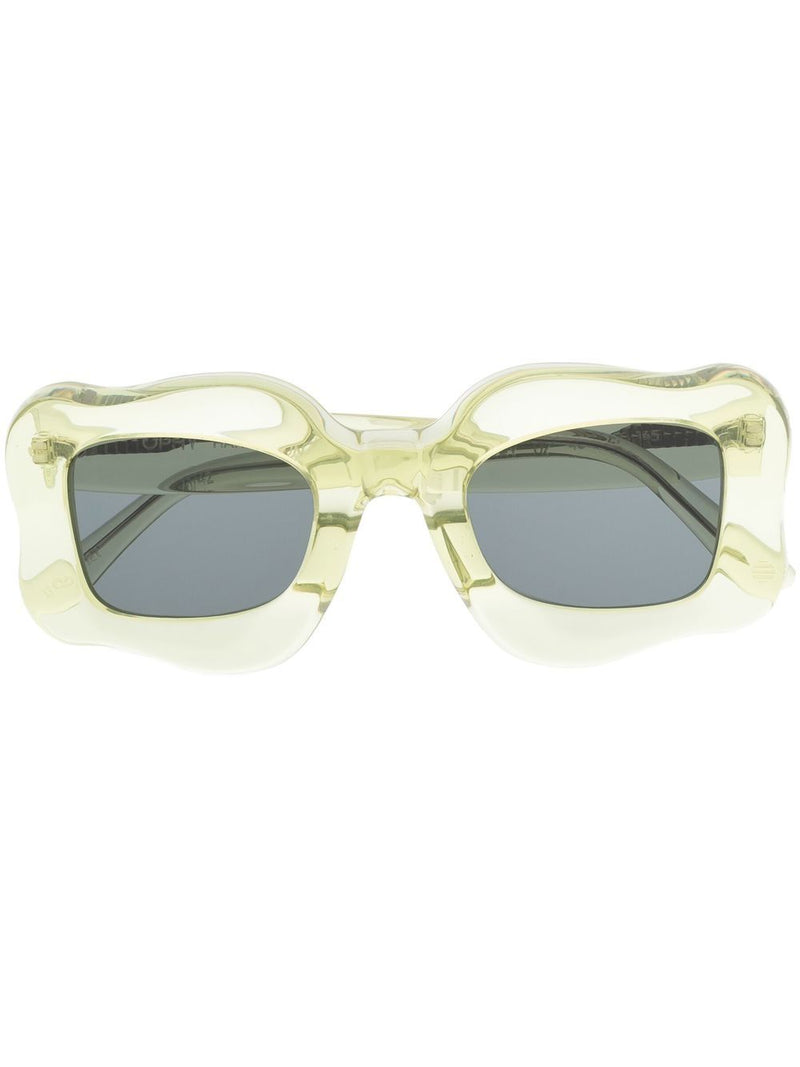 Bonsai Bonsai oversized curved-frame sunglasses