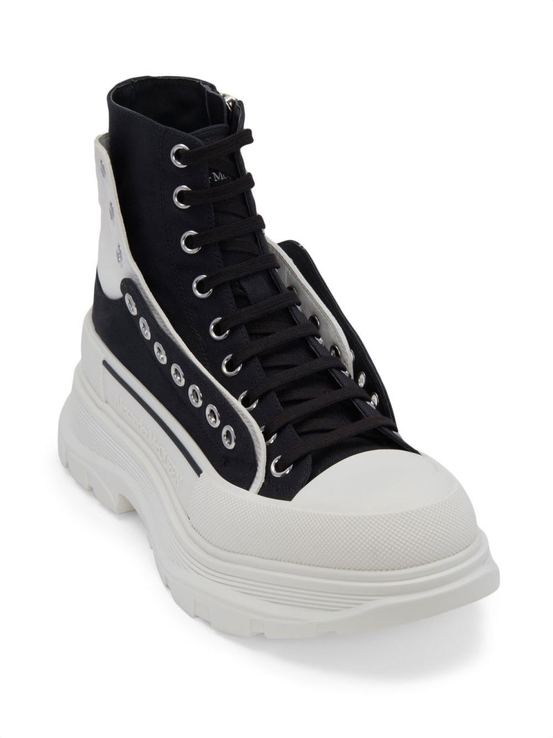Alexander McQueen Tread Slick lace-up Fastening Boots | Urbalenti | Urba... | Urbalenti™ NYC