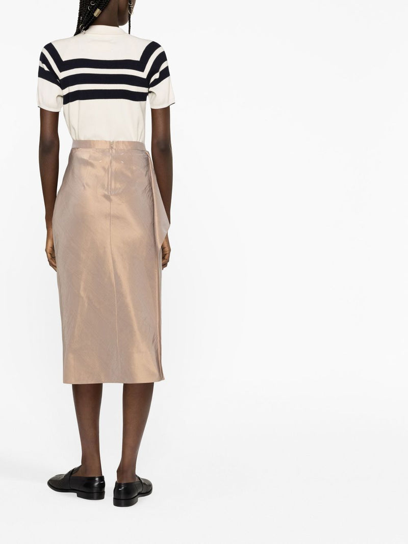 Maison Margiela Midi skirt with ruffles | Urbalenti™ NYC