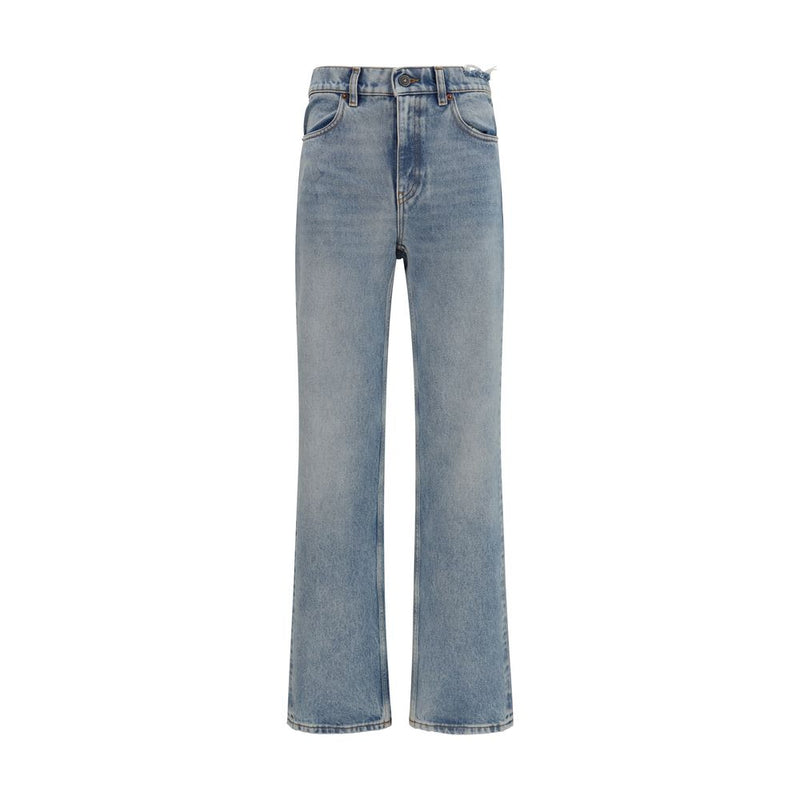 Golden Goose Blue Cotton Straight-Leg Jeans