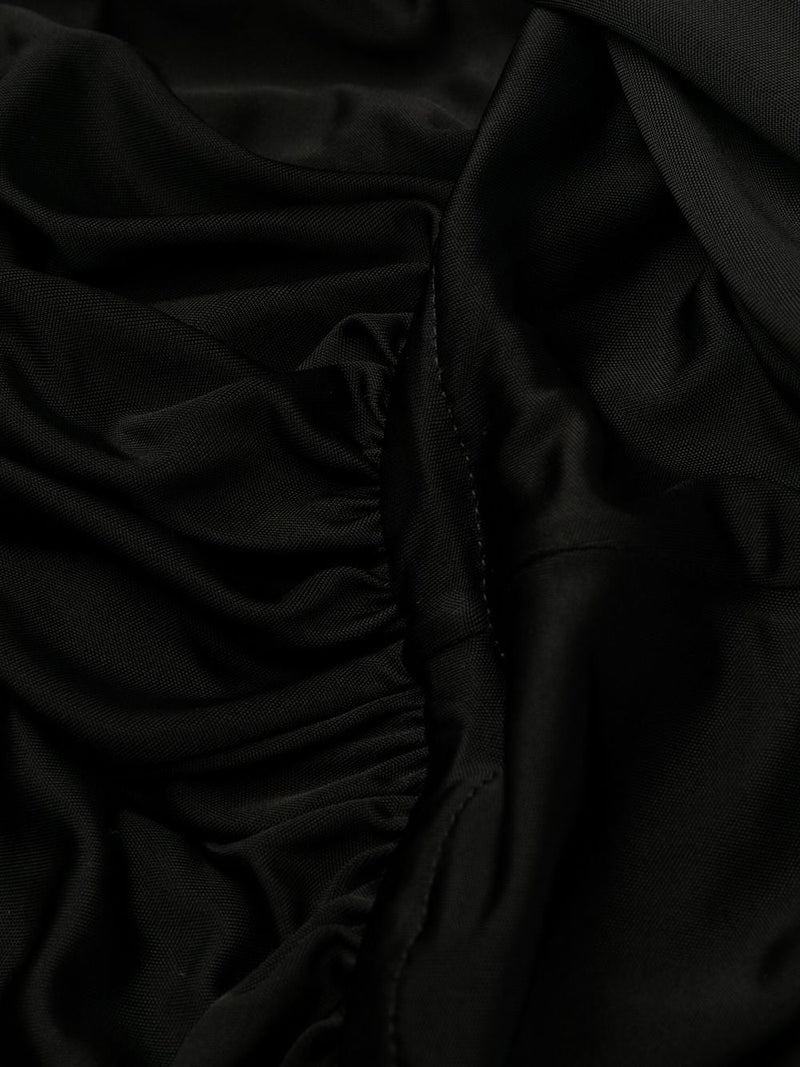 Saint Laurent draped sleeveless jersey dress | Urbalenti™ NYC