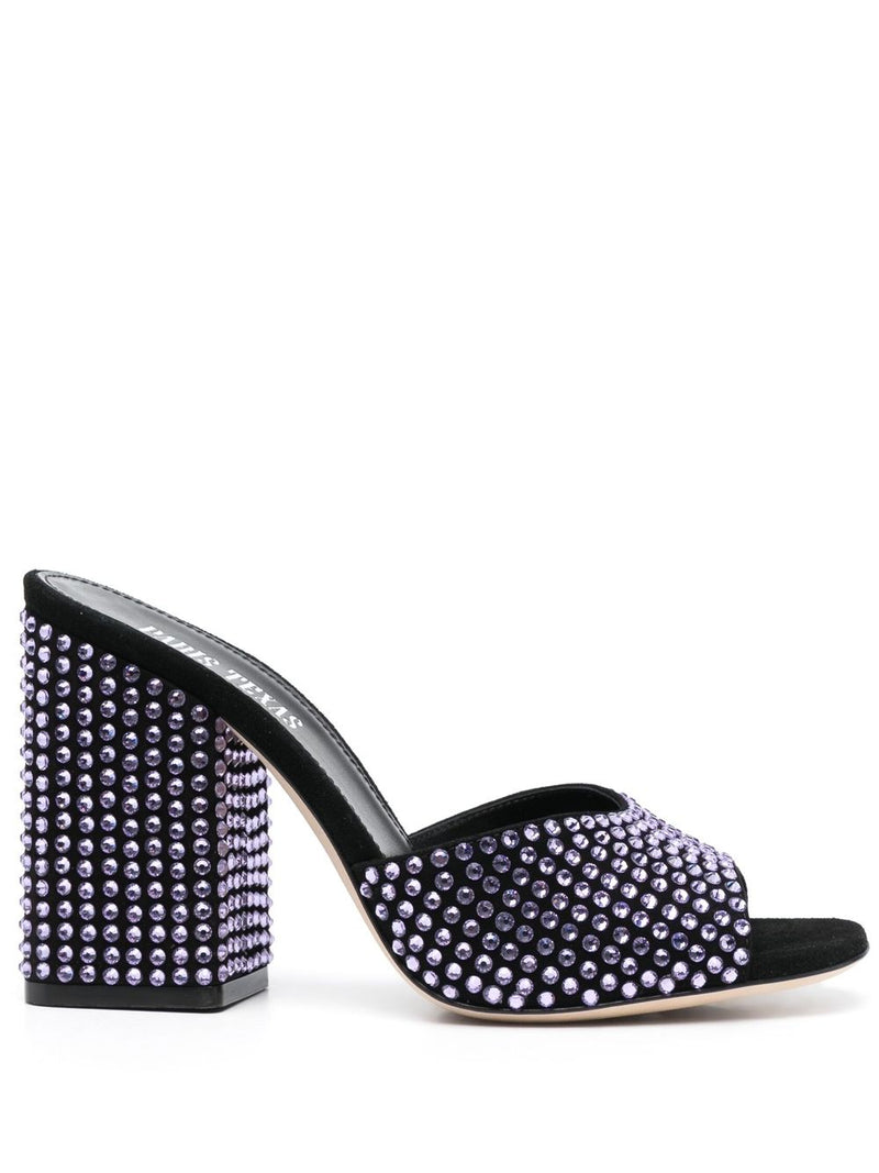 Paris Texas Holly Anja crystal-embellished sandals. | Urbalenti™ NYC