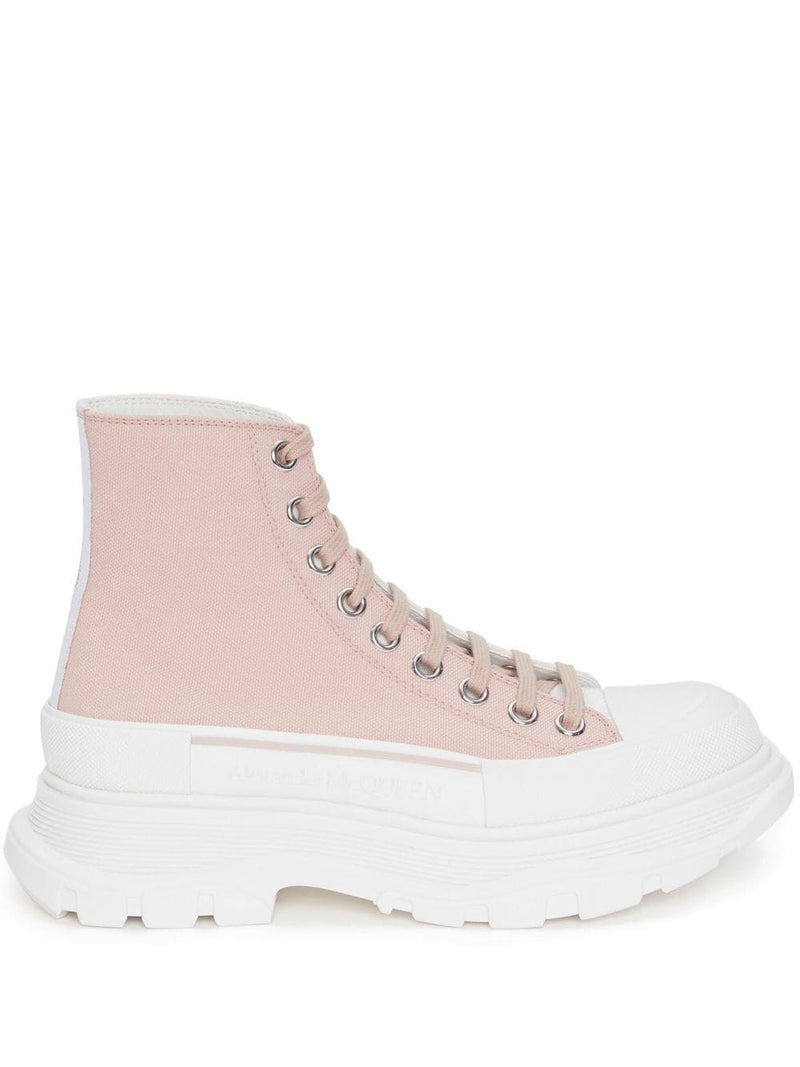 Alexander McQueen oversized sole ankle boots | Urbalenti™ NYC