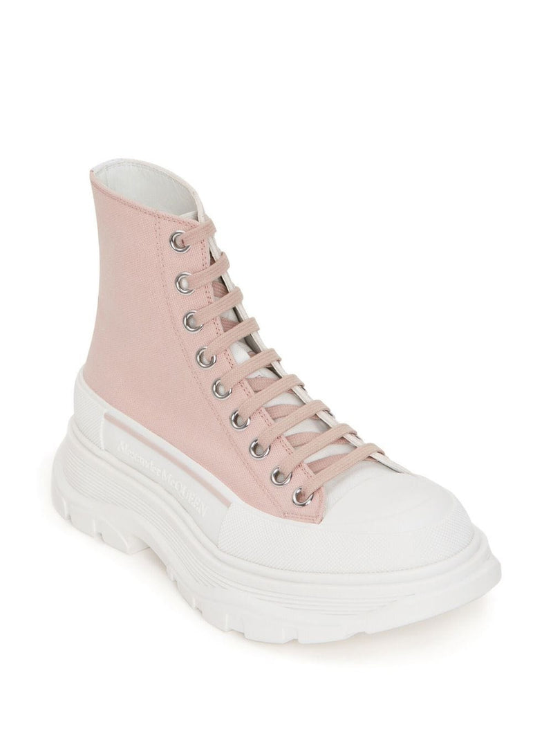 Alexander McQueen oversized sole ankle boots | Urbalenti™ NYC