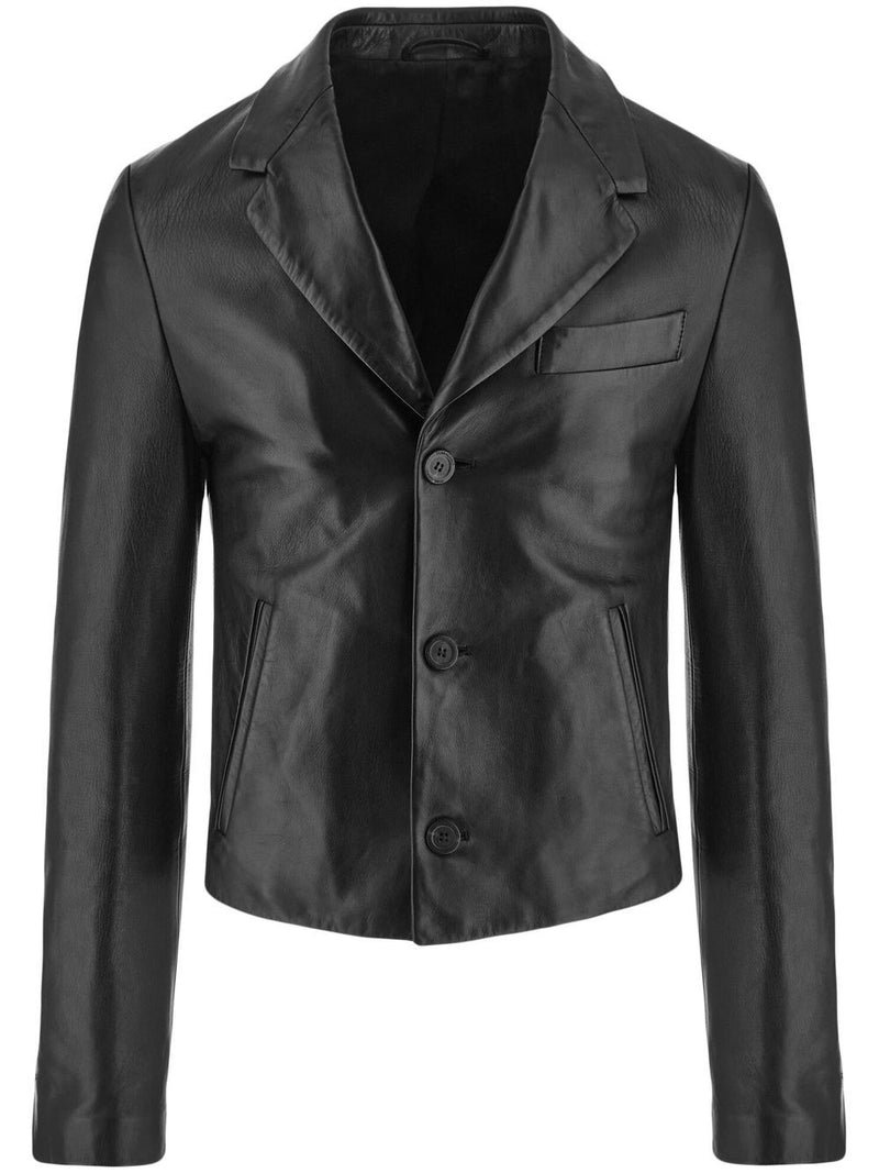 Ferragamo Leather jacket | Urbalenti™ NYC