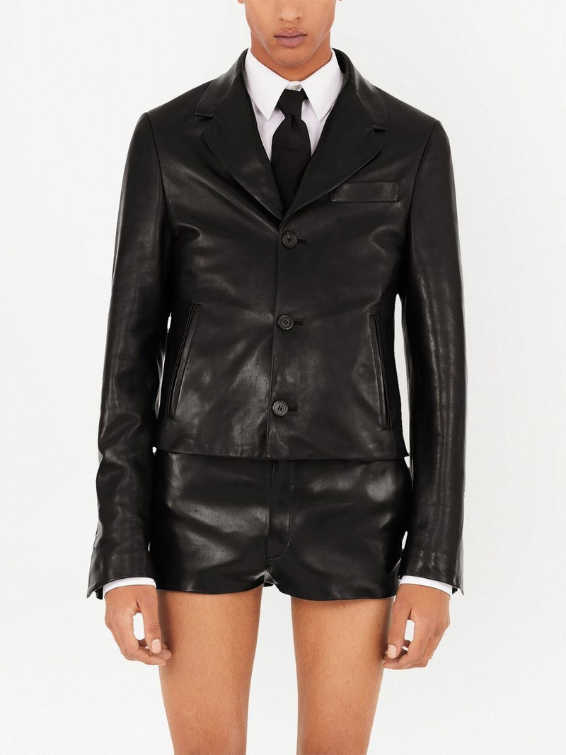 Ferragamo Leather jacket | Urbalenti™ NYC