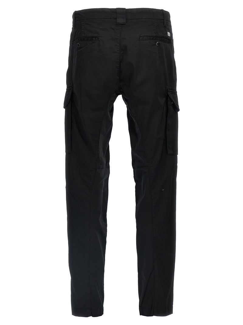 C.P. Company Black Cotton Cargo Pants