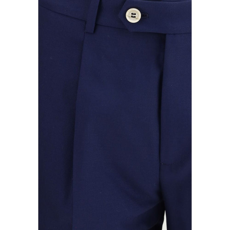 Brunello Cucinelli Blue Wool Oves Aries Two-Piece Suit