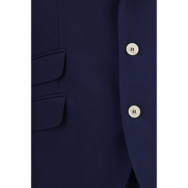Brunello Cucinelli Blue Wool Oves Aries Two-Piece Suit