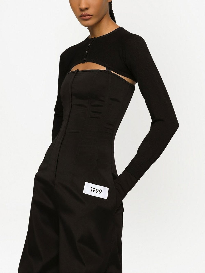 Dolce & Gabbana cropped button-fastening cardigan | Urbalenti™ NYC