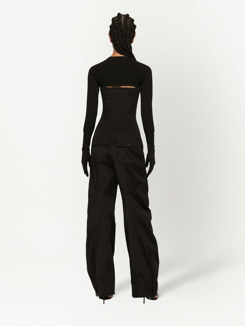 Dolce & Gabbana cropped button-fastening cardigan | Urbalenti™ NYC